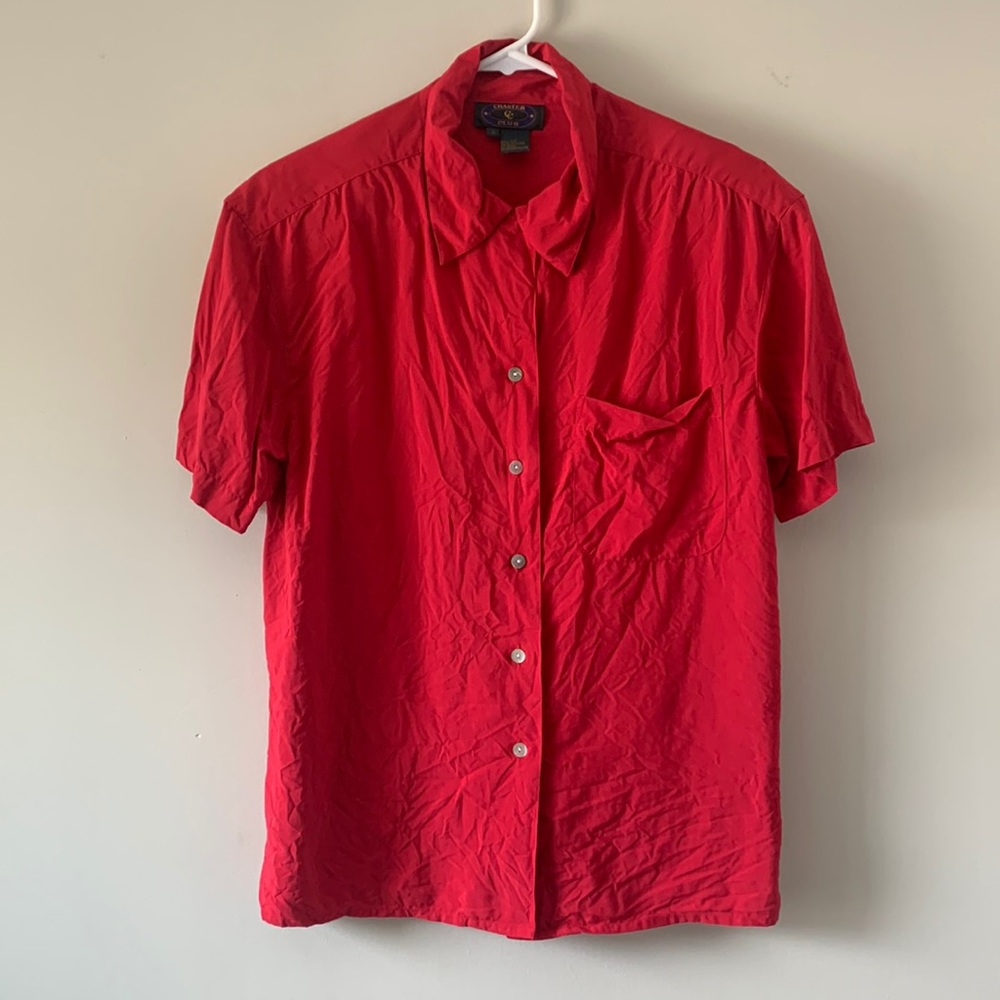 Vintage Charter Club silk button down